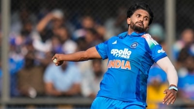 Nitish Kumar Reddy bowled eight overs in third ODI against New Zealand but remained wicketless. (PTI) Nitish Kumar Reddy bowled eight overs in third ODI against New Zealand but remained wicketless. (PTI)