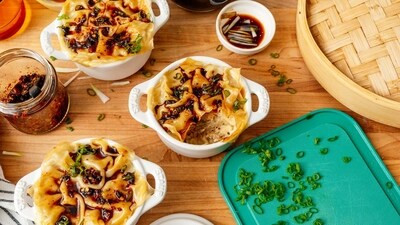 Soup dumplings X lasagna? Sign us up for the comfiest crossover in a bowl! (Photo: I am a food blog) Soup dumplings X lasagna? Sign us up for the comfiest crossover in a bowl! (Photo: I am a food blog)
