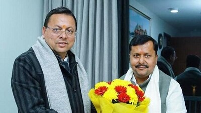 Uttarakhand CM Pushkar Singh Dhami meets BJP National Working President Nitin Nabin, in New Delhi on Monday. (@pushkardhami X) Uttarakhand CM Pushkar Singh Dhami meets BJP National Working President Nitin Nabin, in New Delhi on Monday. (@pushkardhami X)