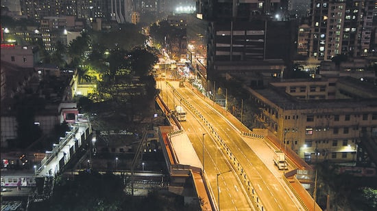 The construction of the bridge was completed in a record time of 15 months, six days. (Bhushan Koyande/HT Photo)