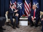 President Donald Trump, right, meets with NATO Secretary General Mark Rutte during a meeting on the sidelines of the Annual Meeting of the World Economic Forum in Davos, Switzerland. President Donald Trump, right, meets with NATO Secretary General Mark Rutte during a meeting on the sidelines of the Annual Meeting of the World Economic Forum in Davos, Switzerland.