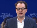 Anthropic CEO Dario Amodei at the World Economic Forum. 