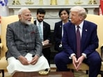 File photo of US President Donald Trump with Prime Minister Narendra Modi at the White House in Washington, D.C.