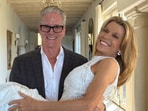 Vanna White and John Donaldson's marriage photo.
