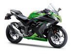 The 2026 Ninja 300 features updated colours and graphics, while retaining its powerful 296 cc engine and familiar silhouette.
