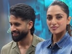 Naga Chaitanya and Sobhita Dhulipala at the premiere of Cheekatilo.