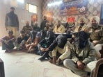 Punjab Police on Wednesday detained 1,186 associates of foreign-based gangsters as “Operation Prahaar” entered Day 2. (HT)