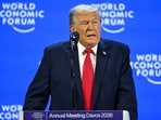 US President Donald Trump delivers a special address during the World Economic Forum (WEF) annual meeting in Davos on January 21, 2026. The World Economic Forum takes place in Davos from January 19 to January 23, 2026. (Photo by Fabrice COFFRINI / AFP)