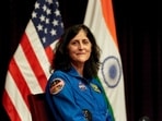 NASA astronaut (Retd.) Sunita Williams during a fireside chat, at the US Embassy, in New Delhi. 