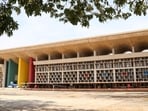The high court expansion plan aims to address the pressing shortage of space, as the court caters to over 10,000 lawyers, around 3,300 employees, thousands of litigants and nearly 10,000 vehicles daily, leading to severe traffic congestion. (HT File)