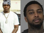 Rapper Zeethewizard (L) and Dameian Roberson (R), the suspect arrested for his murder.