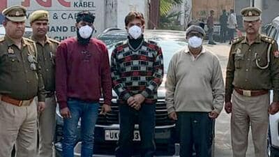 “The total value of the vehicles involved is estimated to be around ₹1 crore,” said DCP Central Noida Shakti Mohan Awasthy. (HT Photo) “The total value of the vehicles involved is estimated to be around ₹1 crore,” said DCP Central Noida Shakti Mohan Awasthy. (HT Photo)