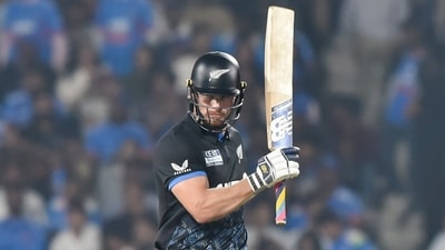 New Zealand's Glenn Phillips counter-attacked in spectacular style, hitting six sixes in his 40-ball blitz which was laced with 4 fours and 6 sixes. (ANI) New Zealand's Glenn Phillips counter-attacked in spectacular style, hitting six sixes in his 40-ball blitz which was laced with 4 fours and 6 sixes. (ANI)