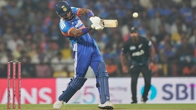 Hardik Pandya scored 25 runs off 16 deliveries, including three fours and one six. (AP) Hardik Pandya scored 25 runs off 16 deliveries, including three fours and one six. (AP)