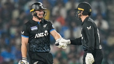 In reply, NZ managed 190 for 7 in 20 overs with Glenn Phillips making a 40-ball 78 and Mark Chapman scoring a 39. (PTI) In reply, NZ managed 190 for 7 in 20 overs with Glenn Phillips making a 40-ball 78 and Mark Chapman scoring a 39. (PTI)