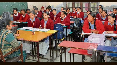 Pre-board examinations for Classes 8, 10 and 12 are being conducted across the state. (Manish/HT) Pre-board examinations for Classes 8, 10 and 12 are being conducted across the state. (Manish/HT)