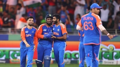 Sanju Samson (in helmet) is set to make his World Cup debut (AFP) Sanju Samson (in helmet) is set to make his World Cup debut (AFP)