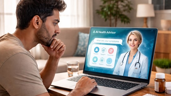 Dr Ajara Sayyad warns against relying solely on AI for skincare and haircare advice. (AI generated image)