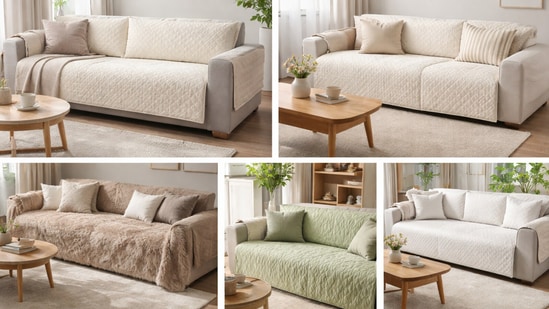 Five fitted sofa cover ideas inspired by AI trends, spotted during Amazon Sale 2026, proving tech can guide decor buys.(AI generated)