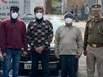 “The total value of the vehicles involved is estimated to be around <span class='webrupee'>₹</span>1 crore,” said DCP Central Noida Shakti Mohan Awasthy. (HT Photo)