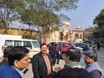 A range of exhibitions will be set up at the venue, focusing on initiatives such as one district one product (ODOP), startups, ease of doing business, Mission Shakti, tourism, art and cultural heritage, along with displays related to various government welfare schemes, officials said. (HT Photo)
