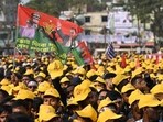 Bangladesh Nationalist Party (BNP) supporters gather for a rally ahead of the upcoming national election, in Sylhet. Bangladesh Nationalist Party (BNP) supporters gather for a rally ahead of the upcoming national election, in Sylhet.