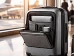A compact cabin suitcase with a laptop compartment, ready for flights, overhead bins and quick checkouts during Amazon Sale 2026 events.(AI generated)