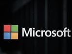 Microsoft logo is seen in this photo as Microsoft 365 is facing issues. 
