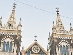 Mumbai, India - October 24, 2022: Mount Mary Church poised for large scale renovation, at Bandra, in Mumbai, India, on Monday, October 24, 2022. (Photo by Vijay Bate/HT Photo) (HT PHOTO)