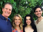 Vanna White, John Donaldson and her children. Vanna White, John Donaldson and her children.