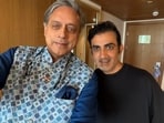 Congress MP Shashi Tharoor and Indian cricket team coach Gautam Gambhir Congress MP Shashi Tharoor and Indian cricket team coach Gautam Gambhir