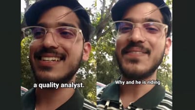 A Bengaluru man shared his surprise after a Rapido rider revealed that he owns a 2BHK flat. (Instagram/ankit.is.curious) A Bengaluru man shared his surprise after a Rapido rider revealed that he owns a 2BHK flat. (Instagram/ankit.is.curious)