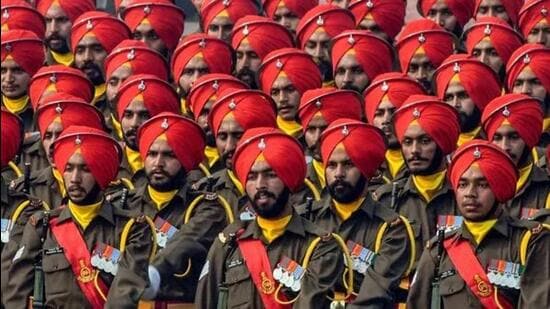 The Indian Army has appealed to the youth of Punjab to reclaim their traditional role in the Sikh Regiment. (HT file photo)