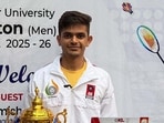 Lakshay Sharma is currently ranked no 4 in India in men’s singles and has achieved a career-best world ranking of 112. (HT Photo) Lakshay Sharma is currently ranked no 4 in India in men’s singles and has achieved a career-best world ranking of 112. (HT Photo)