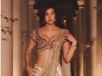 Disha Patani stuns in a saree look featuring an elaborate blouse adorned with pearls and stones. (Instagram/ Disha Patani) Disha Patani stuns in a saree look featuring an elaborate blouse adorned with pearls and stones. (Instagram/ Disha Patani)