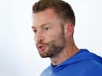 Los Angeles Rams head coach Sean McVay speaks during a news conference at the team's training facility Friday, Jan. 23, 2026. (AP Photo/Caroline Brehman)