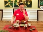 Singapore’s High Commissioner to India, Simon Wong, showed everyone the perfect way to embrace the change in weather