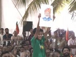 The boy was seen holding a picture of Prime Minister Narendra Modi during his address at a public rally in Thiruvananthapuram, Kerala.