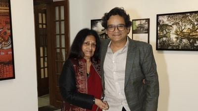 Art critic and curator Uma Nair and photographer Manoj Arora