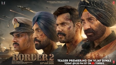 బోర్డర్ 2 ఫస్ట్ రివ్యూ వచ్చేసింది.. మీ గుండె గర్వంతో ఉప్పొంగుతుందంటూ.. గూస్బంప్స్ తెప్పిస్తున్న డైలాగులు బోర్డర్ 2 ఫస్ట్ రివ్యూ వచ్చేసింది.. మీ గుండె గర్వంతో ఉప్పొంగుతుందంటూ.. గూస్బంప్స్ తెప్పిస్తున్న డైలాగులు