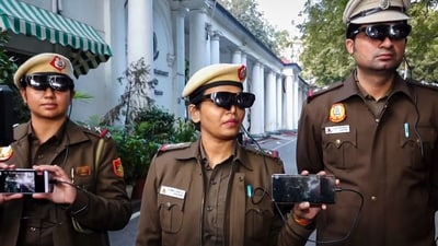 Delhi Police will use AI-powered smart glasses with facial recognition to boost Republic Day security. (PTI)