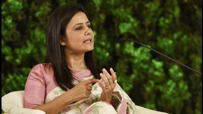 Moitra is accused of giving access to her official MP ID to Dubai-based businessman Darshan Hiranandani to post questions on the Lok Sabha portal on her behalf in return for expensive gifts from the businessman (Sanjeev Verma/HT PHOTO) Moitra is accused of giving access to her official MP ID to Dubai-based businessman Darshan Hiranandani to post questions on the Lok Sabha portal on her behalf in return for expensive gifts from the businessman (Sanjeev Verma/HT PHOTO)