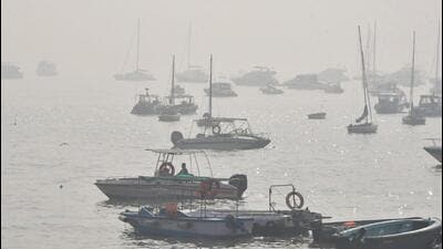 Mumbai under a thick blanket of smog, as seen on November 26, 2025 Mumbai under a thick blanket of smog, as seen on November 26, 2025