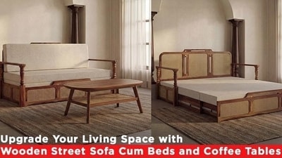 Upgrade Your Living Space with Wooden Street Sofa Cum Beds and Coffee Tables