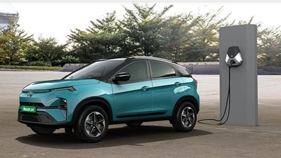Tata Nexon EV 45 in new Ocean Blue colour scheme. Tata Nexon EV 45 in new Ocean Blue colour scheme.