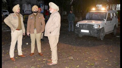 The case pertains to an incident on January 10, when two bike-borne assailants opened fire at a luxury car office in Baddowal. (HT Photo) The case pertains to an incident on January 10, when two bike-borne assailants opened fire at a luxury car office in Baddowal. (HT Photo)