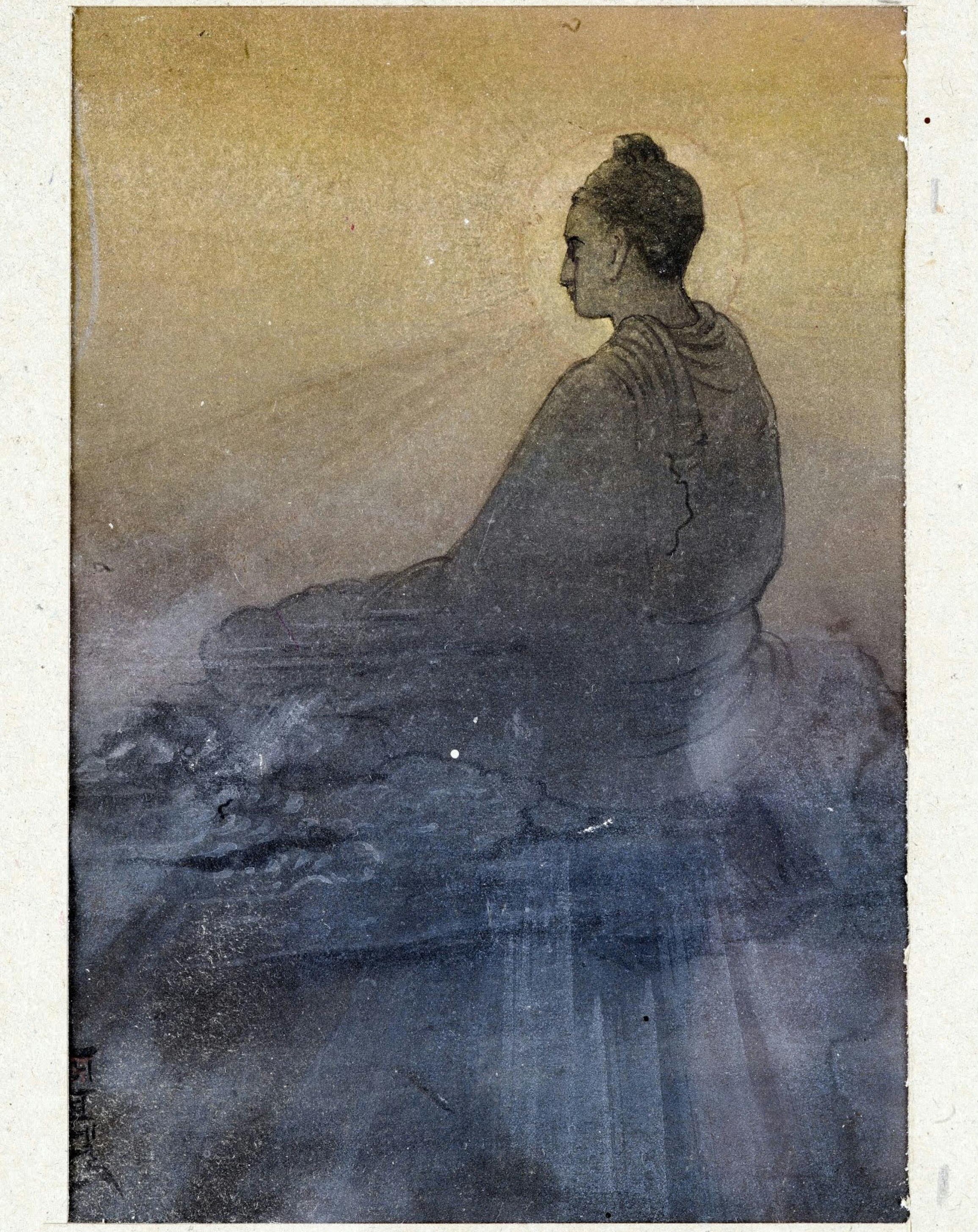 The Victory of Buddha (1914) by Abanindranath Tagore. The Victory of Buddha (1914) by Abanindranath Tagore.