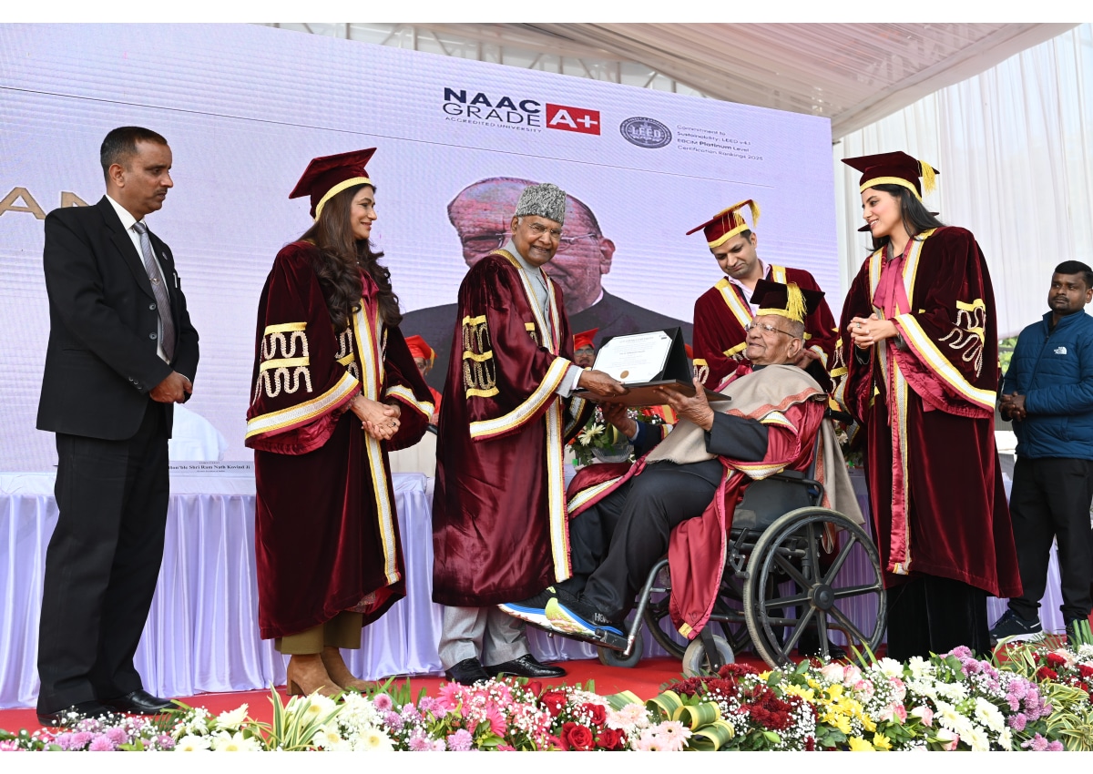 The 11th Convocation of GD Goenka University featured Ram Nath Kovind as chief guest, celebrating the university's achievements and academic progress. (GD Goenka University) The 11th Convocation of GD Goenka University featured Ram Nath Kovind as chief guest, celebrating the university's achievements and academic progress. (GD Goenka University)
