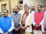 Jharkhand BJP chief Aditya Sahu visited Jamshedpur on Friday to meet the family of kidnapped businessman Kairav Gandhi. (HT Photo) Jharkhand BJP chief Aditya Sahu visited Jamshedpur on Friday to meet the family of kidnapped businessman Kairav Gandhi. (HT Photo)