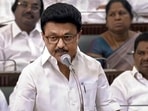 **EDS: SCREENSHOT VIA PTI VIDEOS** Chennai: Tamil Nadu Chief Minister MK Stalin speaks during the first day of the state Assembly session, in Chennai, Tuesday, Jan. 20, 2026. (PTI Photo)(PTI01_20_2026_000074B)